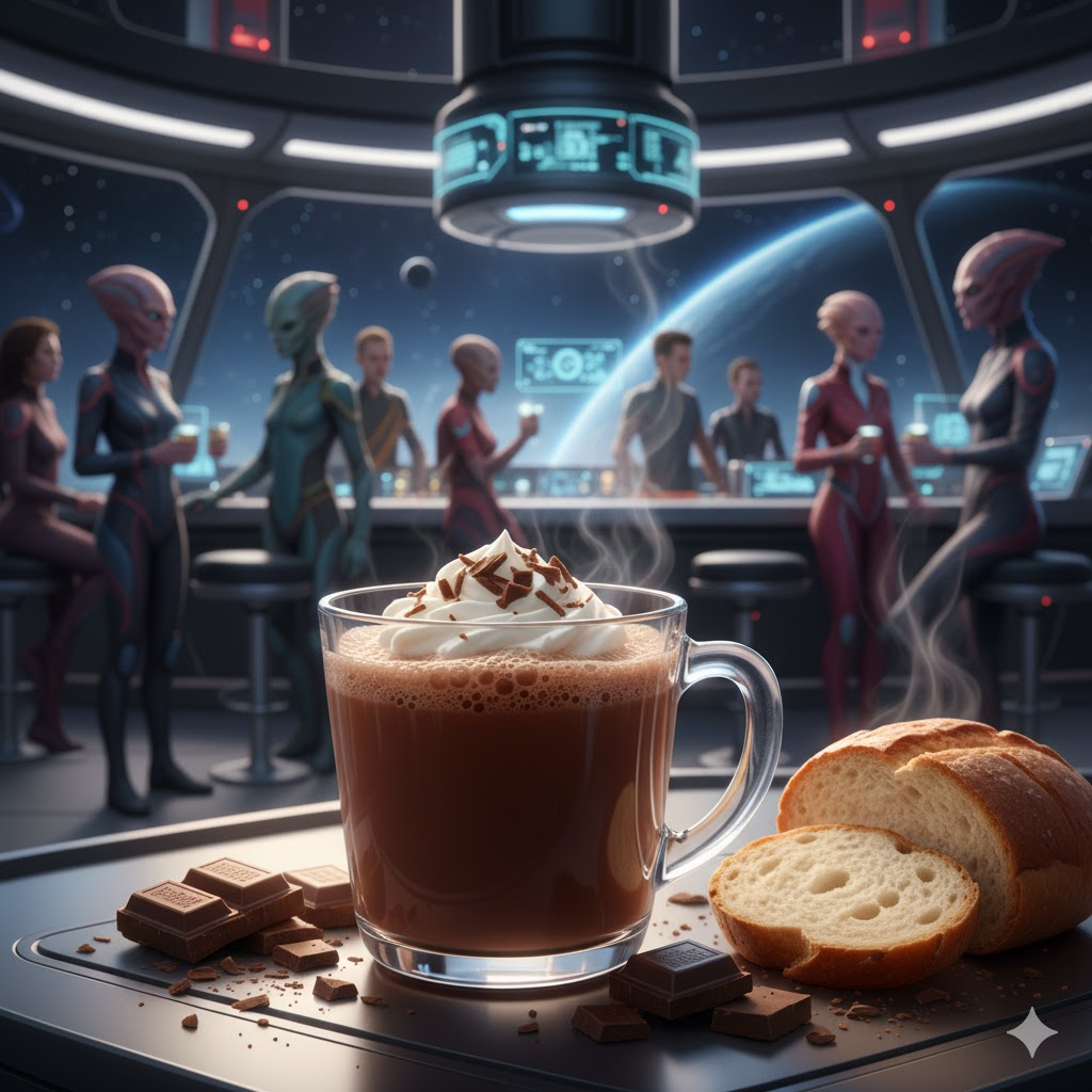 Procedimento per preparare una cioccolata calda