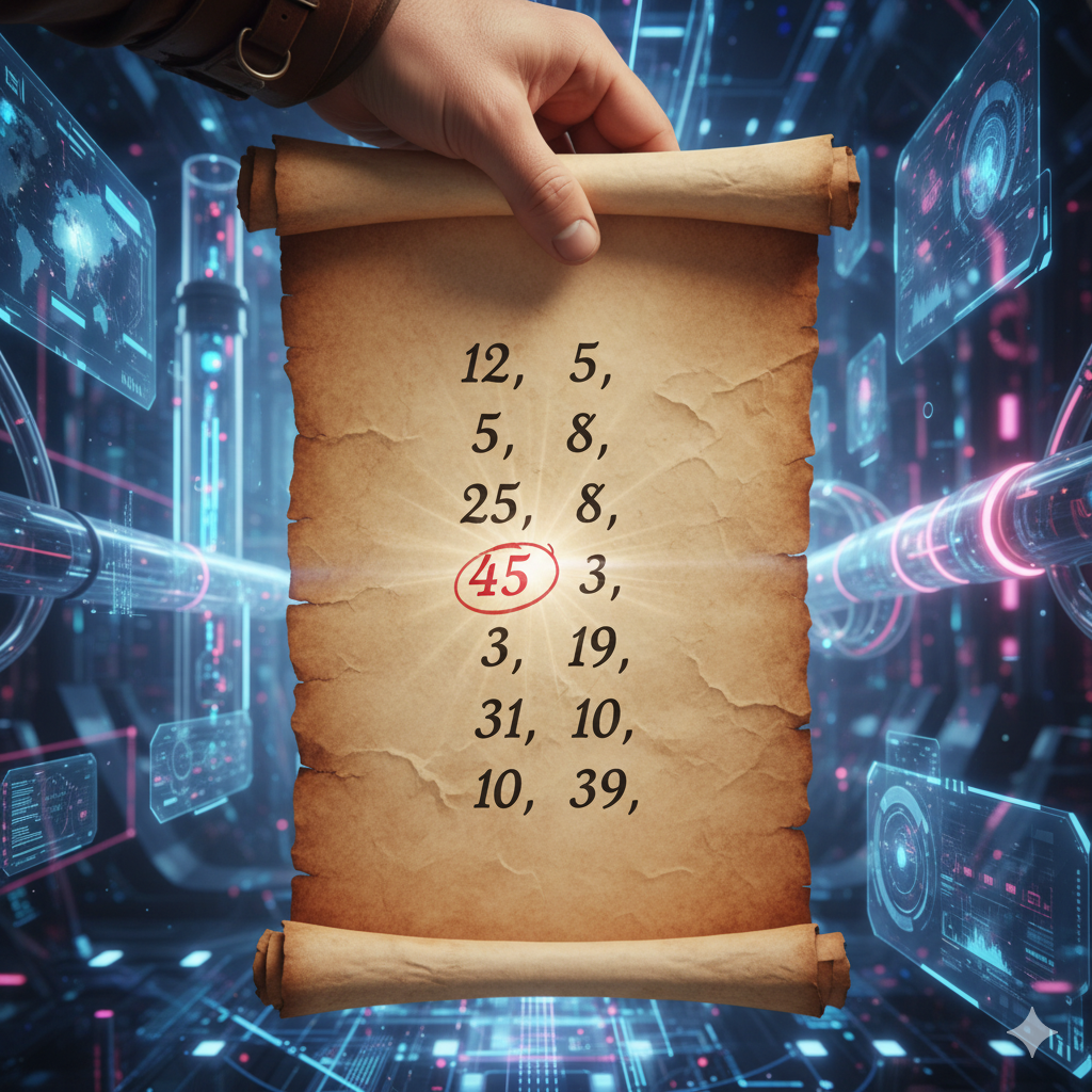 Lista di numeri con il più grande evidenziato